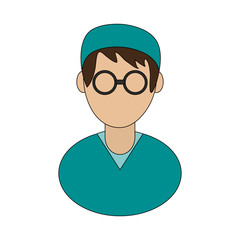 doctor avatar icon image vector illustration design 