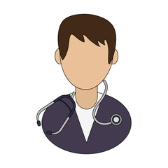 doctor avatar icon image vector illustration design 