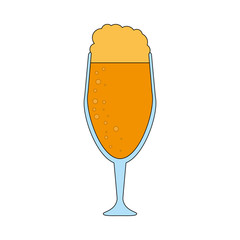 glass of beer icon image vector illustration design 