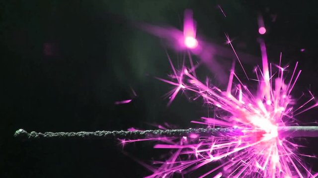 Multi Colored Burning Explosives Fuse 