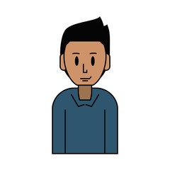 young happy man icon image vector illustration design 