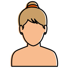 beautiful woman shirtless avatar character