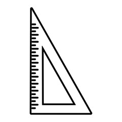 triangle ruler icon image vector illustration design 