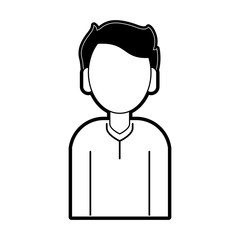 Obraz premium man avatar icon image vector illustration design 