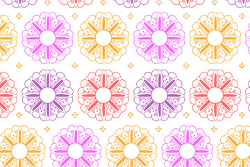 Flower mandala pattern design.