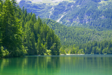 Lake Tovel Trentino Alto Adige, Italy