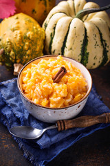 Pumpkin porridge with cinnamon 