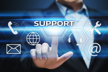Technical Support Center Customer Service Internet Business Technology Concept