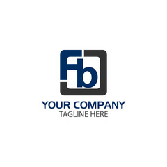 Creative Letter F and B logo Design