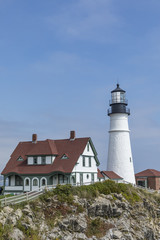 Fototapeta na wymiar famous lighthouse in Portland