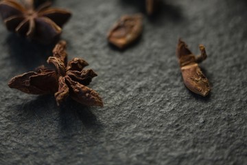 Close up of star anise
