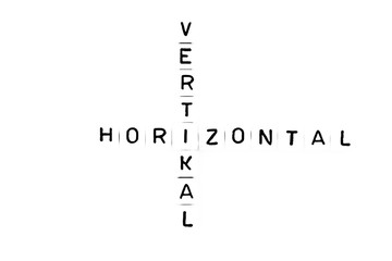 Horizontal und vertikal