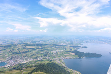 View on the Rigi Kulm Switzerland Visible 360 degrees