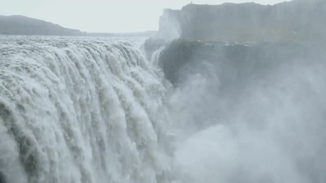 Detifoss waterfall in iceland.