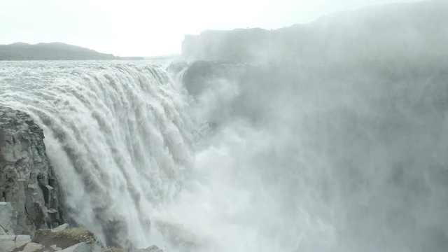 Detifoss waterfall in iceland.
