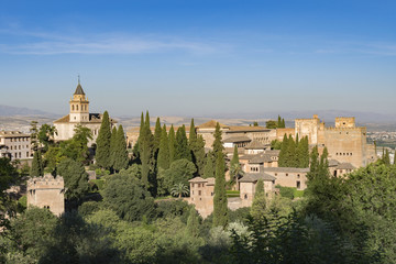 Fototapeta na wymiar アルハンブラ宮殿からの眺望, スペイン