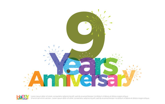 Happy 9 Year Work Anniversary 9Th Anniversary Images – Browse 17,782 Stock Photos, Vectors, And Video |  Adobe Stock