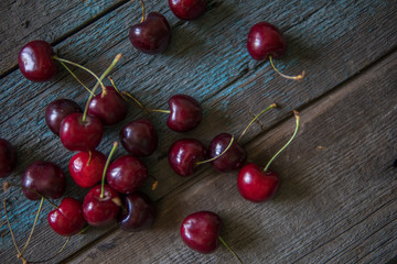 Сherry. Fresh sweet big cherry. Red organic cherry