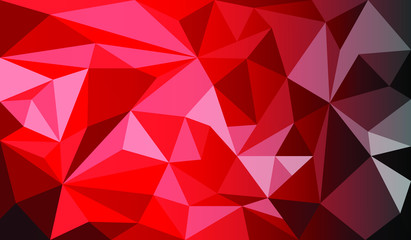 Abstract geometric red vector background for use in design