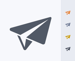 Paper Plane - Carbon Icons. A professional, pixel-aligned icon  designed on a 32x32 pixel grid and redesigned on a 16x16 pixel grid for very small sizes.