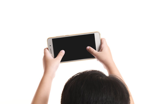 Kid Playing Mobile Phone