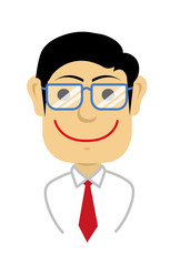 business man illustration (asian)