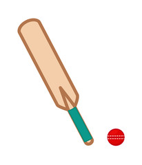 Bat and Ball Vector