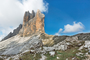 Fototapeta premium panorama of the dolomite Alps Tre Cime di Lavaredo