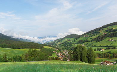 Fototapeta premium Village in the Dolomites