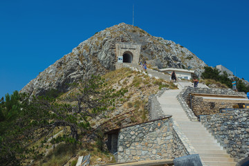 Fototapeta na wymiar Mausoleum of Negosh - the tomb of the last spiritual ruler of Montenegro