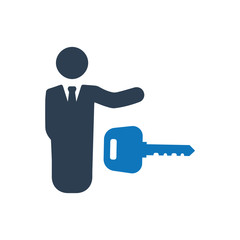 Business Key to Success Icon 