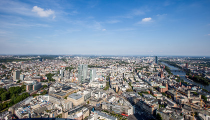 Fototapeta premium Skyline von Frankfurt am Main 