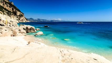 Fototapeta na wymiar The beautiful Cala Goloritzè in Sardinia