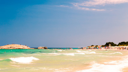 The beach of Costa Rei, Sardinia
