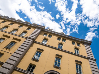 The old buildings in city Munich, Germany