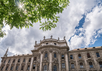 The old buildings in city Munich, Germany