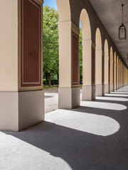 The old buildings in city Munich, Germany