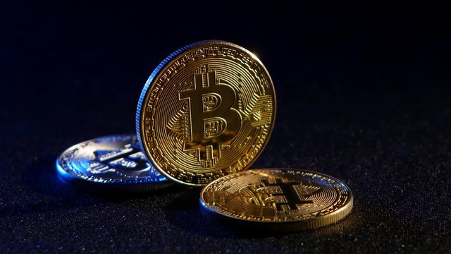 Country's crypto currency is bitcoin popular for people. Black background