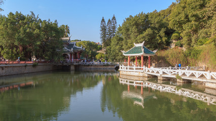 Fototapeta na wymiar Shu Zhuang Park At Gulangyu Island
