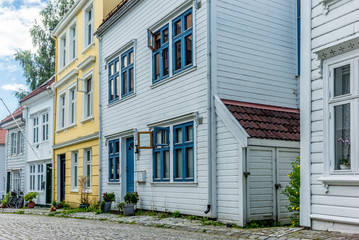 Colorful streets in the center of Bergen in Norway - 15