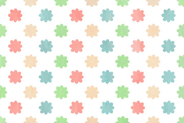 Watercolor flowers pattern.