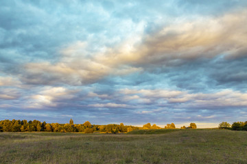 Fototapeta premium Wonderful colors of the evening sky.