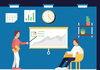 Vector concept related to structure of business intelligence