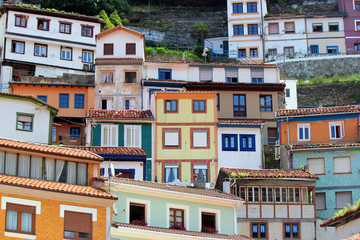 Fachadas de colores en Cudillero