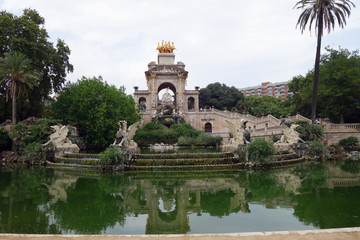 Monument De La Cascade de Barcelone, Espagne