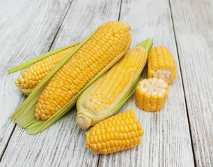 Fresh corn on the cob