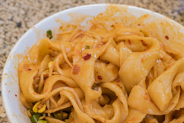 Shaanxi style Youpo Noodle