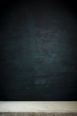 background of barrel and worn old table of wood.