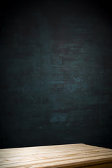 background of barrel and worn old table of wood.