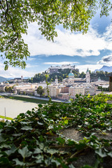 Festung Hohensalzburg, Salzburg, Ausblick vom Kapuzinerberg, 